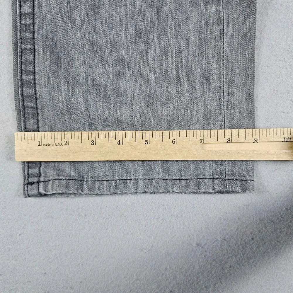 VTG True Religion Ricky Jeans Mens 33 Gray Flap Pockets Made in USA Black Patch